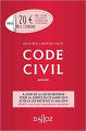 Couverture Code civil Editions Dalloz 2019
