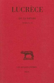 Couverture De la nature, tome 2 Editions Les Belles Lettres (Collection des universités de France - Série latine) 1971