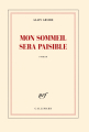 Couverture Mon sommeil sera paisible Editions Gallimard  (Blanche) 2014