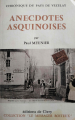 Couverture Anecdotes asquinoises Editions Alsatia 1977