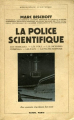 Couverture La police scientifique Editions Payot 1938