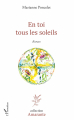 Couverture En toi tous les soleils Editions L'Harmattan 2019