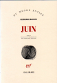 Couverture Juin Editions Gallimard  (Du monde entier) 2016
