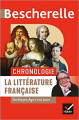 Couverture Chronologie de la littérature française : Du moyen âge à nos jours Editions Hatier (Bescherelle) 2019