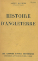 Couverture Histoire d'Angleterre Editions Fayard 1938