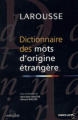 Couverture Dictionnaire des mots d'origine étrangère Editions France Loisirs 2001