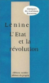 Couverture L'Etat et la révolution Editions Messidor / Sociales 1972