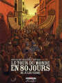 Couverture Le tour du monde en 80 jours (BD), tome 1 Editions Delcourt (Ex-libris) 2008