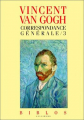 Couverture Correspondance générale (Van Gogh), tome 3 Editions Gallimard  (Biblos) 1990