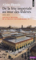 Couverture Nouvelle Histoire de la France contemporaine, tome 09 : De la fête impériale au mur des fédérés, 1852-1871 Editions Points (Histoire) 1973