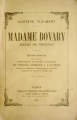 Couverture Madame Bovary, intégrale Editions Fasquelle (Classique) 1924