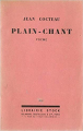Couverture Plain-chant Editions Stock 1923