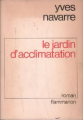 Couverture Le jardin d'acclimatation Editions Flammarion 1980