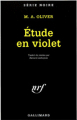 Couverture Étude en violet Editions Gallimard  (Série noire) 1998