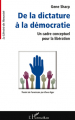 Couverture De la dictature à la démocratie Editions L'Harmattan 2009