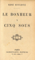 Couverture Le bonheur à cinq sous Editions Calmann-Lévy 1917