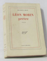 Couverture Léon Morin, prêtre Editions Gallimard  (Blanche) 1952