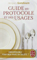 Couverture Guide du protocole et des usages Editions Le Livre de Poche 1995