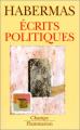 Couverture Ecrits Politiques Editions Flammarion (Champs) 1999