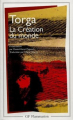 Couverture La Création du monde Editions Flammarion (GF) 1999