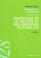 Couverture Sociologie de la culture et des pratiques culturelles Editions Armand Colin (128) 2011