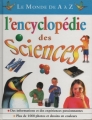 Couverture L'encyclopédie des Sciences Editions France Loisirs 2000