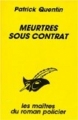 Couverture Meurtres sous contrat Editions du Masque (Les maîtres du roman policier) 1994