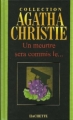 Couverture Un meurtre sera commis le... Editions Hachette (Agatha Christie) 2004