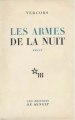 Couverture Les armes de la nuit Editions de Minuit 1946