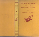 Couverture Lord Peter et le Bellona club Editions Le Masque 1985