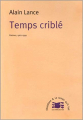 Couverture Temps criblé Editions Le Temps qu'il fait 2000