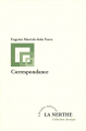 Couverture Correspondance Editions Librairie La Nerthe 2006