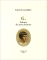 Couverture G., Isthme de mon Amour Editions Tarabuste (Chemins Fertiles) 2012