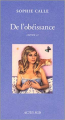 Couverture De l'obéissance Editions Actes Sud 1998