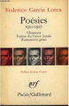 Couverture Poésies, tome 2 : Chansons, Poèmes du Cante Jondo, Romancero gitan Editions Gallimard  (Poésie) 1968