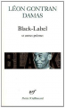 Couverture Black-Label et autres poèmes Editions Gallimard  (Poésie) 2018