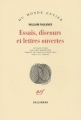 Couverture Essais, discours et lettres ouvertes Editions Gallimard  (Du monde entier) 2004