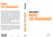 Couverture Propos sur l'enseignement Editions Presses universitaires de France (PUF) 2019