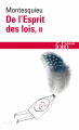 Couverture De l'esprit des lois, tome 2 Editions Folio  (Essais) 2015
