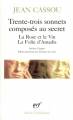 Couverture Trente-trois sonnets composés au secret Editions Gallimard  (Poésie) 1995