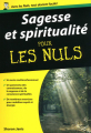 Couverture Sagesse et spiritualité pour les nuls Editions First (Pour les nuls) 2010