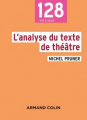 Couverture L'analyse du texte de théâtre Editions Armand Colin (128) 2017