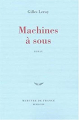 Couverture Machines à sous Editions Mercure de France 1998