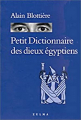 Couverture Petit Dictionnaire des dieux égyptiens Editions Zulma 2003