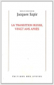 Couverture La transition russe, vingt ans après Editions des Syrtes 2012