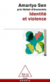 Couverture Identité et violence Editions Odile Jacob (Poches - Essais) 2015