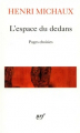 Couverture L'espace du dedans Editions Gallimard  (Poésie) 2016