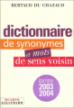 Couverture Dictionnaire de synonymes et mots de sens voisin Editions Gallimard  (Quarto) 2003