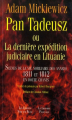 Couverture Pan Tadeusz Editions Noir sur Blanc (Littérature étrangère) 1999