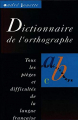 Couverture Dictionnaire de l'orthographe Editions France Loisirs 1991